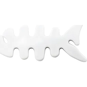 kabelová chránička Kompaktní držák / organizér kabelů Fishbone Bílá