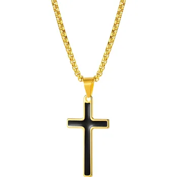 Náhrdelník IZMAEL Náhrdelník FC 22848 Zlatá/Černá KP22848