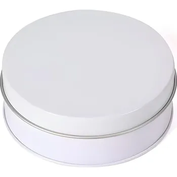 Dóza na potraviny IZMAEL Plechová dóza na tabák Bílá