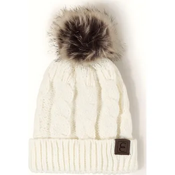 Čepice Dětská pletená čepice Bílá