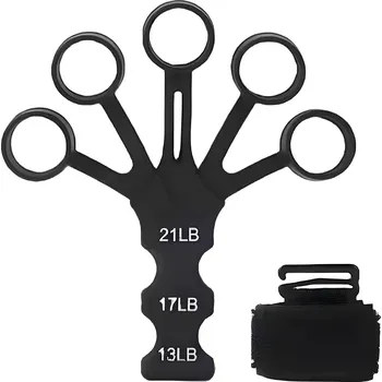 Posilňovač prstov a zápästí s odporom-Čierna