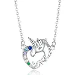 Stříbrný náhrdelník s jednorožcem