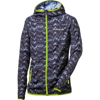 Progress VALEDO lehká bunda - větrovka černá/šedá Velikost: 104/110