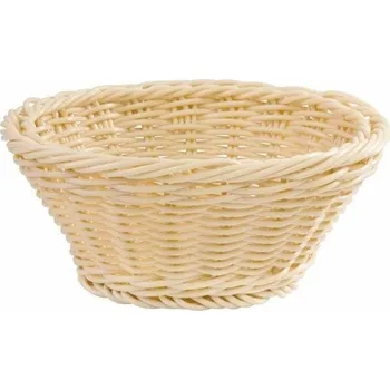 Nákupní košík Košík Košík na pečivo kulatý APS 19 cm, béžový