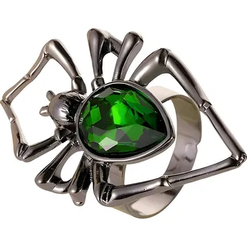 Prsten IZMAEL Prsten SP 29888 Černá KP29888 Zelená KP29888