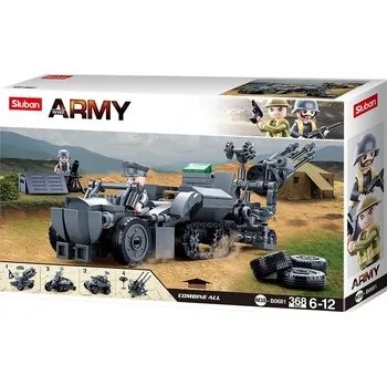Stavebnice Sluban Sluban Stavebnice ARMY WW2 4into1 M38-B0681 Německá mobilní protivzdušná jednotka