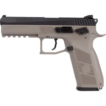 Airsoftová zbraň ASG Vzduchová pistole CZ P-09, CO2 blowback, cal. 4.5mm (.177) na diabolky - Dual Tone FDE