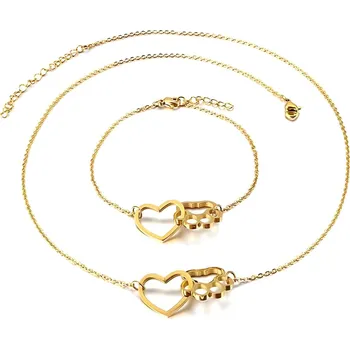 Souprava šperků IZMAEL Set Labka Zlatá KP15187