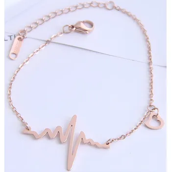 Náramek IZMAEL Náramek na nohu EKG Zl.Růžová KP21112