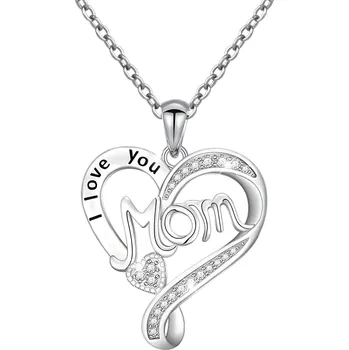 Náhrdelník IZMAEL Náhrdelník I Love You Mom Stříbrná KP28755