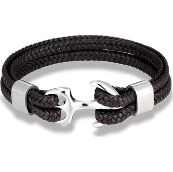 Náramek IZMAEL Náramek AN 18699 Hnedá/Stříbrná KP18699