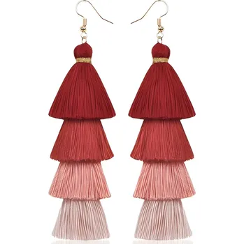 Náušnice IZMAEL Náušnice QU 32604 Červená KP32604