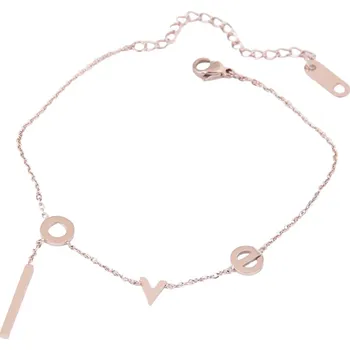 Náramek IZMAEL Náramek na nohu PR 21001 Zlatá/Růžová KP21001