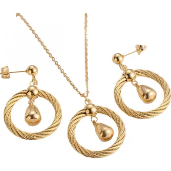 Souprava šperků IZMAEL Set PE 20564 Zlatá KP20564