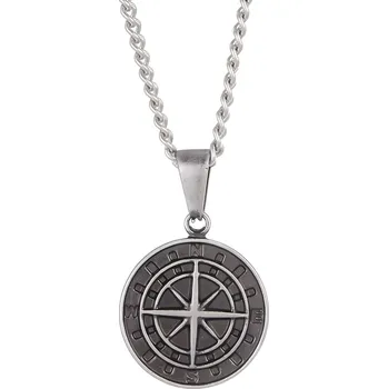 Náhrdelník IZMAEL Náhrdleník Compass Stříbrná KP34232