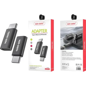 USB hub Adaptér Type C Samec na Samice Černá