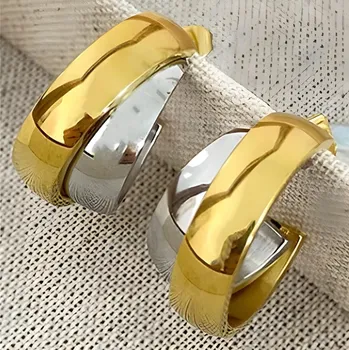 Náušnice IZMAEL Náušnice NO 23530 Zlatá/Stříbrná KP23530