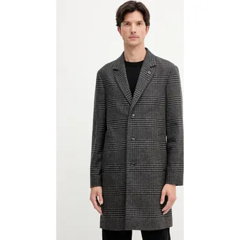 Dámský kabát Kabát s příměsí vlny Tommy Hilfiger MW0MW40769 černá 99X, vel. M