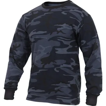 Triko s dlouhým rukávem MIDNIGHT BLUE CAMO XXL - Skladem