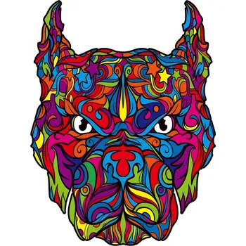 Puzzle IZMAEL Dřevěné puzzle Pitbull/S 96 ks