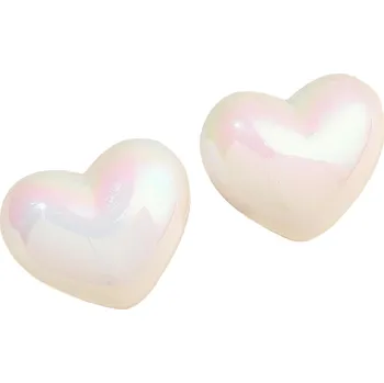 Náušnice IZMAEL Náušnice AD 33381 Heart/Bílá KP33381