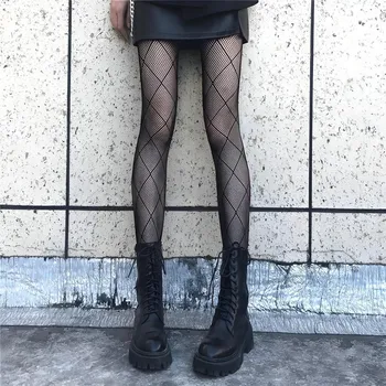 Dámské punčochy Síťované punčochy SQ 25863 Černá/Typ3