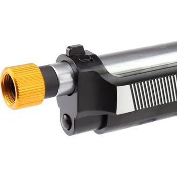 SLONG Airsoft Adapter na tlumič pro pistole z +11 na -14mm závit (SL00115) - zlatá krytka