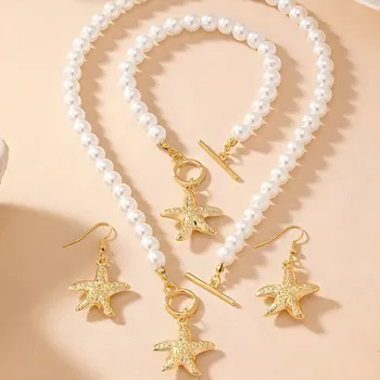 Souprava šperků IZMAEL Set AL 36536 Zlatá KP36536