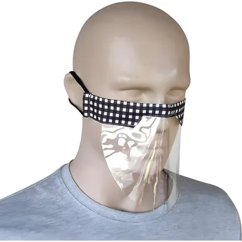 rouška IZMAEL Plastové Ochranné Rouška Kostky/Černá univerzálne 4 ks