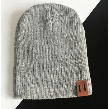 Čepice Jednobarevná čepice Šedá