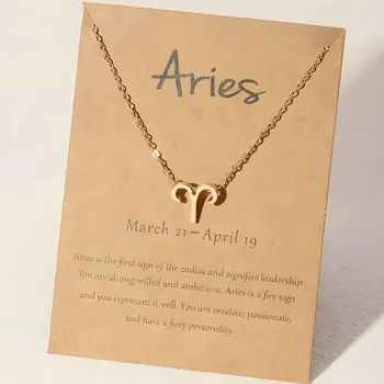 Náhrdelník IZMAEL Náhrdelník Zverokruh Zlatá/Beran KP29821