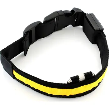 Obojek pro psa Svítící obojek pro psa Žlutá/L