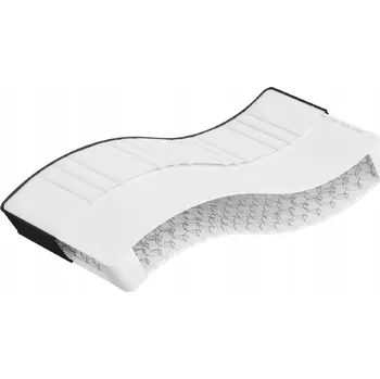 Matrace Matrace bonellová 90x190x18 cm, bílá/tmavě šedá/černá