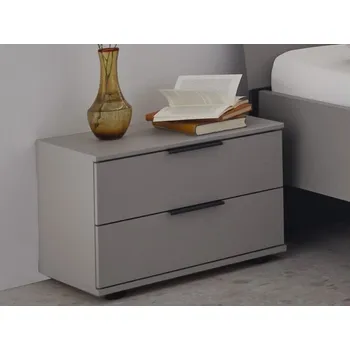 Noční stolek Set nočních stolků (2 ks) Tilburg, šedá sahara