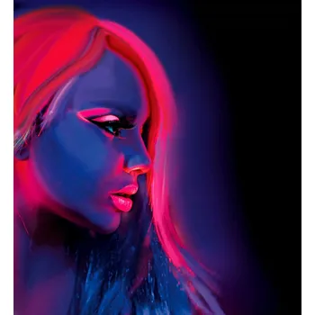 Neonový make-up svítící ve tmě (30ml), růžový