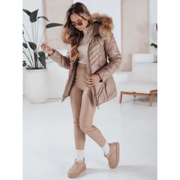 Béžová lesklá zimní bunda SOLARIS TY4010 Velikost: 2XL