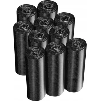 Pytle na odpadky PYTLE NA ODPAD 240L 100 KS ČERNÉ KLASICKÉ PEVNÉ 10 ROLÍ