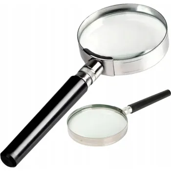 Lupa ZVĚTŠOVACÍ LUPA SKLO ZVĚTŠOVACÍ VELKÉ 90 mm ZVĚTŠENÍ 3x RUČNÍ