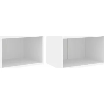 Noční stolek Noční stolek LED RGB bílý 40x30x30 cm