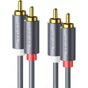 Audio kabel UGREEN Kabel 2RCA (Cinch M-M) 2m černá (10518)