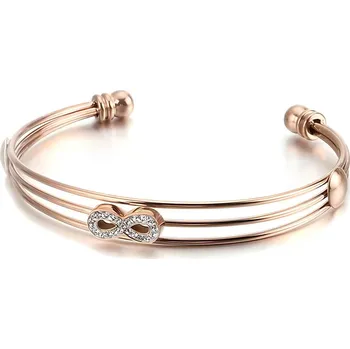 Náramek IZMAEL Náramek JI 15170 Zlatá/Růžová KP15170