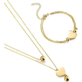 Souprava šperků IZMAEL Set VI 15125 Zlatá KP15125