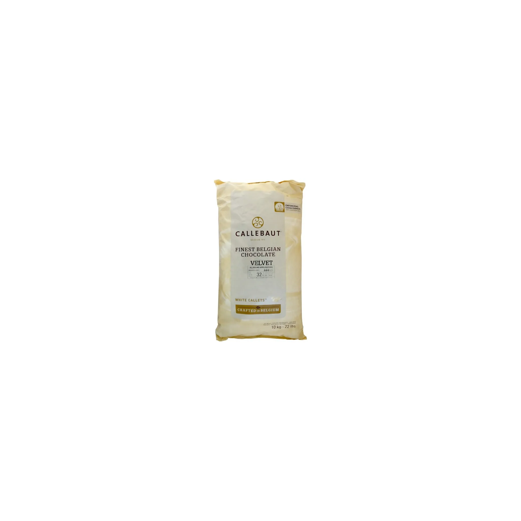 Fotografie 1 - Čokoláda Callebaut Velvet bílá čokoláda 32 % 10 kg