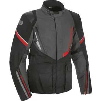 Moto bunda Bunda MONTREAL 4.0 DRY2DRY™, OXFORD (černá/šedá/červená) L