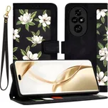 Techsuit Knížkové pouzdro s květinovým motivem pro Honor 200 pro Honor 200 Pro 4