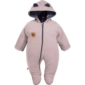 Kojenecký overall EEVI Kojenecký fleecový overal RUN&FUN béžový - 56