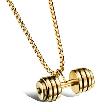 Náhrdelník IZMAEL Náhrdelník Dumbbell Zlatá KP34199