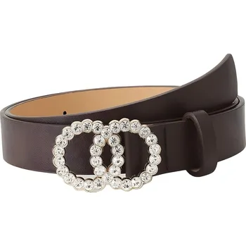 Opasek Opasek Zircon Circles Tm.Hnědá