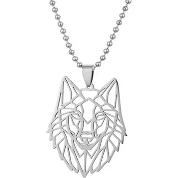 Náhrdelník IZMAEL Náhrdelník Hollow Wolf Stříbrná KP33459