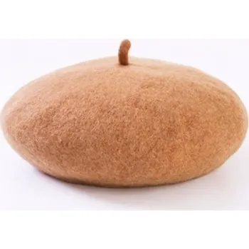 Čepice Dámský baret Hnědá 2